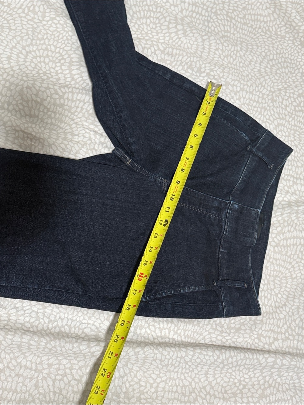 White House Black Market Wide-Leg Jeans in Dark Indigo - Picture 6 of 12